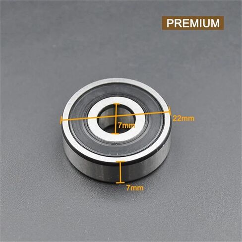 10pcs مصغرة تحمل 627zz 7 * 22 * ​​7mm 627 ZZ 2Z 2RS Chrome Steel Groove Ball Bearings (627 ZZ Premium) in Saudi Arabia