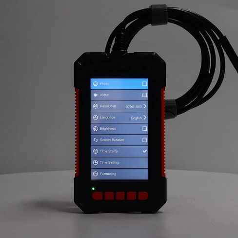 Fydun IP67 المنظار الصناعي ، 1080 بكسل ، منظار التفتيش الرقمي Borescope ، كاميرا المجاري المجاهرة 4.3 بوصة شاشة 8 مم 10 متر للاستنزاف (10 م) in Saudi Arabia