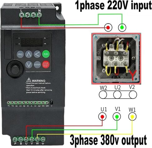 Frequency Converter 220 to 380 v-f-d Single Phase Input Three Phase Output 1.5 kW/2.2KW/3.7KW/5.5KW/7.5KW(HE100-7.5KW) in Saudi Arabia