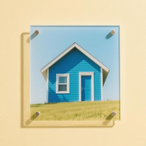 Jeuihau 4 PCS 12 × 12 × 3/8 بوصة صفيحة أكريليك شبكيات ، لوحة زجاجية بلاستيكية مربعة شفافة مع أفلام واقية لمشروع DIY ، ديكور المنزل ، العلامات ، الحرف in Saudi Arabia