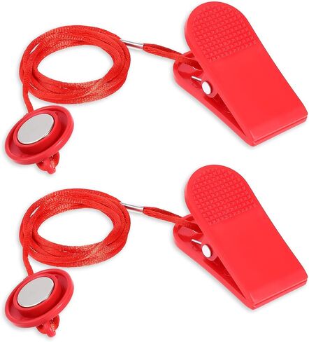 2 PCS مفتاح السلامة المغناطيسية Universal طاحونة مغناطيس مفتاح الطوارئ التوقف عن المطحنة الإكسسوارات مستديرة المطحنة الاستبدال المفتاح الآمن لمعظم أجهزة الجري in Saudi Arabia