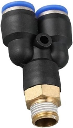 1/10 PX4/6/8/10/12-01/02/03/04 Y threaded three - way pneumatic joint Male Thread One Touch Push in Y Pneumatic Quick Fittings(PX12-03,10pcs) in Saudi Arabia