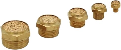 Pneumatic Brass Exhaust Muffler BSL BSLM BESL DSP 1/8 1/4 3/8 1/2 3/4 1'' Silencers Fitting Noise Filter Connector(BSLM,M5) in Saudi Arabia