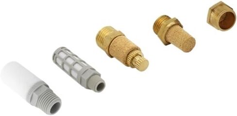 Pneumatic Brass Exhaust Muffler BSL BSLM BESL DSP 1/8 1/4 3/8 1/2 3/4 1'' Silencers Fitting Noise Filter Connector(BSLM,M5) in Saudi Arabia