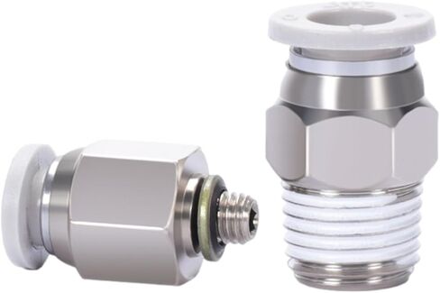1PCS Straight Thread Quick PlugJoint APC4 6 8 10 12 16-M5 01 02 03 04 Pneumatic Fitting Air Quick Connector(APC10-01) in Saudi Arabia