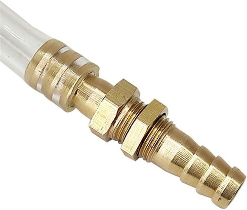 1PCS Pipe 6 8 10 12 14 16mm Hose Barb Bulkhead Brass Barbed Tube Pipe Fitting Coupler Connector Adapter For Fuel Gas Water Copper(16mm) in Saudi Arabia