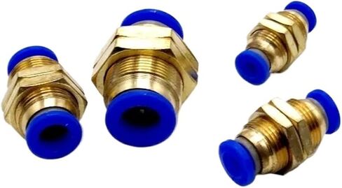 1pcs الهواء الهوائية الهوائية مستقيم الحاجز الاتحاد 10mm 8mm 6mm 4mm 12mm OD أنبوب الخرط in Saudi Arabia
