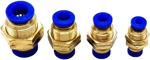 1pcs الهواء الهوائية الهوائية مستقيم الحاجز الاتحاد 10mm 8mm 6mm 4mm 12mm OD أنبوب الخرط in Saudi Arabia