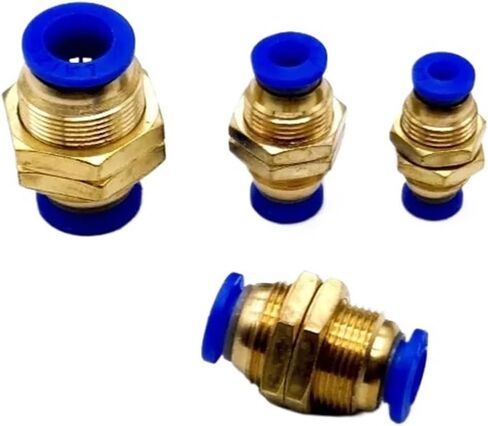 1pcs الهواء الهوائية الهوائية مستقيم الحاجز الاتحاد 10mm 8mm 6mm 4mm 12mm OD أنبوب الخرط in Saudi Arabia