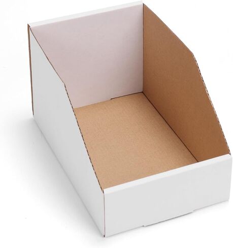 EXYGLO Cardboard Boxes, Pack of 35 Corrugated Storage Bins 12x8x4.5 inch Pantry Organizer Bins for Shelves Garage Office Organization in Kuwait