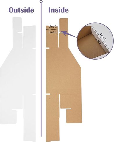 EXYGLO Cardboard Boxes, Pack of 35 Corrugated Storage Bins 12x8x4.5 inch Pantry Organizer Bins for Shelves Garage Office Organization in Kuwait