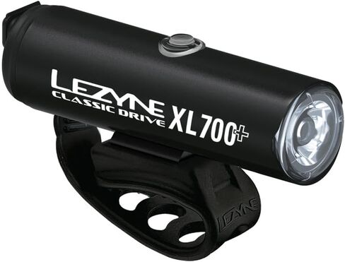 Lezyne Classic Drive 700XL Bicycle USB القابلة لإعادة الشحن IPX7 أبيض LED الضوء الأمامي مع أوضاع صلبة وفلاش متعددة | متكامل حزام متعدد الاستخدامات متوافق مع المقاود ، 700 شراء in Kuwait