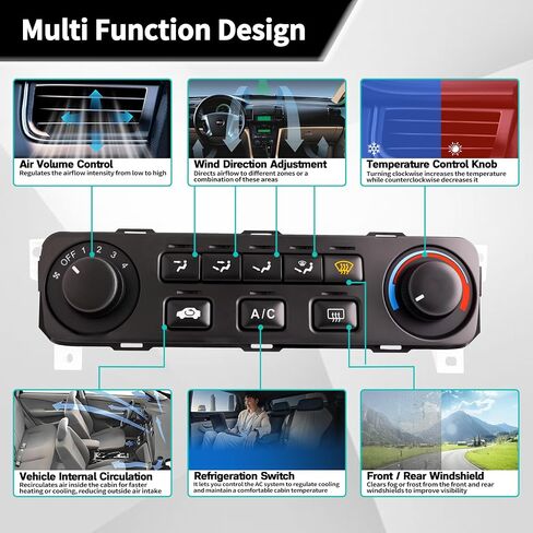 599-269 HAVC Heater Control Module Panel Compatible with 1999-2004 Honda Odyssey A/C Climate Temp Unit Replacement for 79600-S0X-A01ZA, 79600-S0X-A02ZA, 79600-S0X-A03ZA in Saudi Arabia
