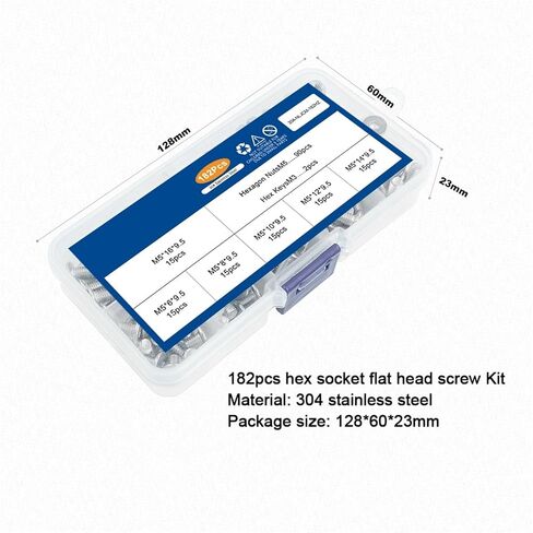 مجموعة برغي رأس منخفضة منخفضة المستوى M2 M2.5 M3 M4 M5 من الفولاذ المقاوم للصدأ مقبس سداسي سداسي مسطح رفي in Saudi Arabia