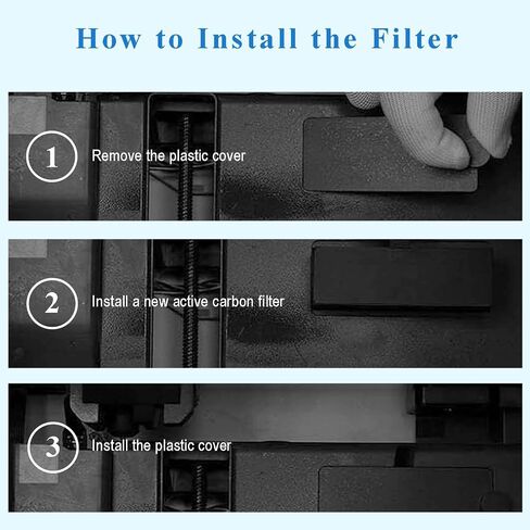 3D Printer Activated Carbon Air Filter Cartridge for Bambu Lab, Air Purifier Filter Replacement, Easy to Install 3D Printer Accessories Compatible with Bambulab X1C/P1P/P1S/X1/X1E, 1 Pack in Kuwait