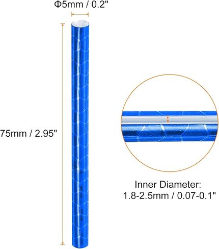 Harfington 36pcs الدراجة العاكسة للدراجة البالغة 0.2 "دراجة بلاستيكية العاكسات يتحدث أغطية القطع لفائف 360 ° الرؤية لزخرفة الدراجات الجبلية على الطريق ، الأزرق in Saudi Arabia