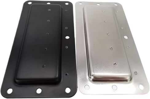 XJJ-LS504-3 مربع مربع مخفي نابض مقبض مقبض مقبض الأدوات الجانبي مع الأكمام المطاطية 1pcs (الحديد) in Kuwait