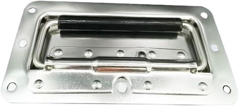 XJJ-LS504-3 مربع مربع مخفي نابض مقبض مقبض مقبض الأدوات الجانبي مع الأكمام المطاطية 1pcs (الحديد) in Kuwait