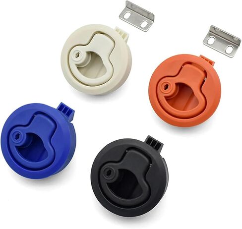 XK246-61 Plastic Black Red Blue White Circular Pull Ring Lock with Lock and Without Lock 1Pcs(XK246-61H) in Saudi Arabia