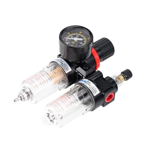 يستخدم AFC2000 AFR2000 + AL2000 G1/4 لضاغط الهواء ومرشح هواء فاصل المياه لتقليل منظم صمام الضغط (AFC2000 White ، مرشح النحاس) in Kuwait