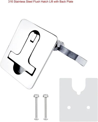 Accessories 316 Stainless Steel Boat Hatch Deck Latch Turning Lock Lift Handle Flush Mount Cam Latch Flush Pull Hatch in Kuwait