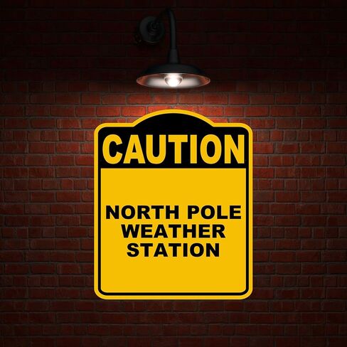 محطة الطقس الشمالية تحذير الصفراء السوداء الألومنيوم المركب 20 × 24 بوصة in Kuwait