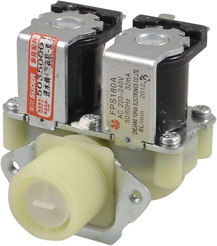 AC 220-240V 4 Pins Double Tubes Water Inlet Solenoid Valve for Washing Machine in Saudi Arabia