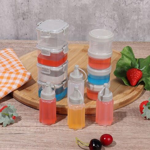 beyonday 3pcs Seasoning Squeeze Bottles, 3 Hole Ketchup Mustard Dressing Squeeze Squirt Bottles, Salad Sauce Condiment Cream Squeeze Bottles for Kitchen Restaurant Bakery(24oz, White) in Saudi Arabia