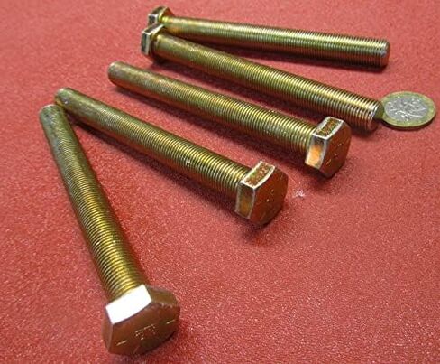 الصف الثامن براغي الصلب الأصفر Rh ft 1/2 "-20 × 5.00" طول 5 أجزاء. in Saudi Arabia