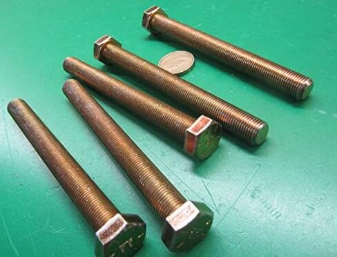 الصف الثامن براغي الصلب الأصفر Rh ft 1/2 "-20 × 5.00" طول 5 أجزاء. in Saudi Arabia
