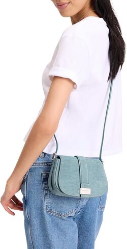 kate spade new york Nouveau Textured Leather mini Saddle, Yuzu Jam in Kuwait