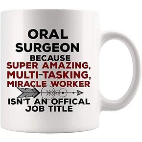 Dental Assistant Mug Coffee Cup - Miracle Not Job Title Funny Dentist Hygienist Present Pediatric Doctor Graduation Future Oral Orthodontist 15298 in Saudi Arabia