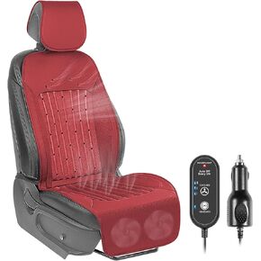 Paffenery 2025 تغطية مقعد سيارة التبريد المطورة مقعد أمامي ، وسادة مقعد السيارة 12V-24V-24V ، وغطاء مقعد مبرد لشاحنة سيارات سيارات شاحنة عالمية ، رمادية داكنة in Kuwait