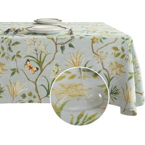 Rectangle Table Cloth,100% Waterproof Tablecloth Oil Proof Spill Proof Vinyl Table Cloth, Wipe Clean Plastic Table Cover for Dining, Camping, Indoor and Outdoor 52" x 70",Leaves in Saudi Arabia