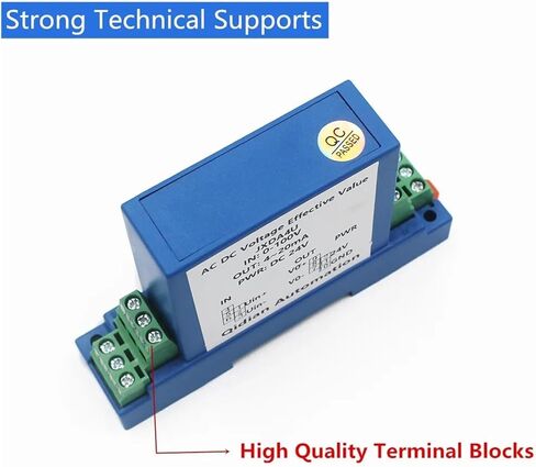 DC12V إمدادات الطاقة 4-20MA الإخراج AC DC الجهد جهاز إرسال 50V 75V 110V 220V 380V 500V 1000V مستشعر استشعار الجهد 96 * 96 مم (AC DC0-30V INPUT) in Saudi Arabia