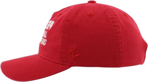 ZHATS Standard Ohio State Buckeyes National Champs 2024 Football Adjustable Hat Red Block Officially Licensed in Saudi Arabia