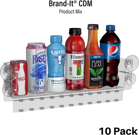 Display Technologies Refrigerator Organizers and Storage - Drink Organizer for Glass Door - Soda Can Organizer for Refrigerator (Pack of 10) in Kuwait