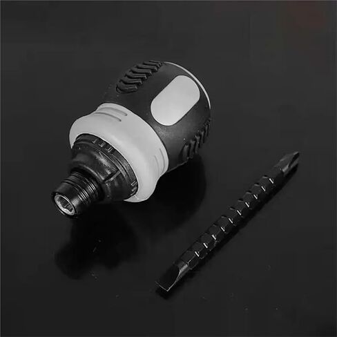 Ratchet Screwdriver Set Short Handle Cross Groove Drill Head Telescopic Detachable Steel Screw 1Pcs(Black) in Saudi Arabia