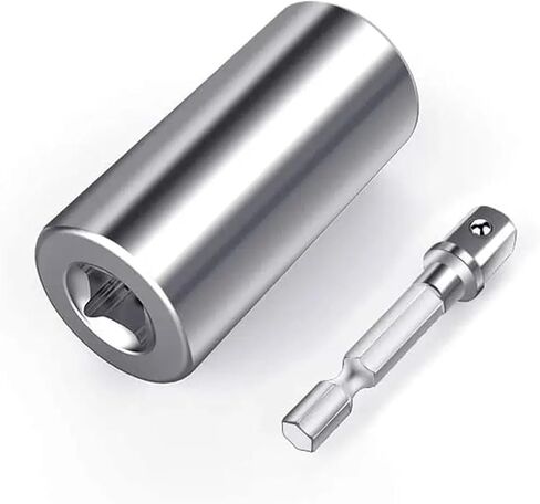 Universal Socket Multi Purpose Wrench Extension Rod Electric Hand Drill Screw Tool Set 1Pcs(Silver) in Saudi Arabia