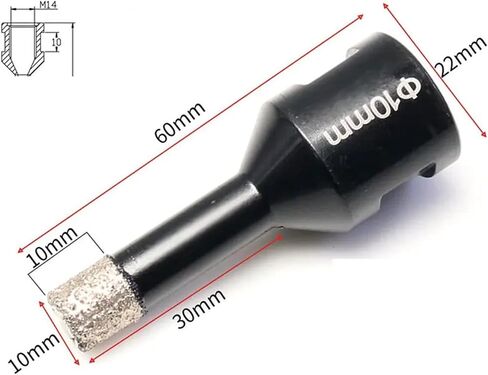 M14 6-16mm الماس الجاف الحفر البتات البتات السيراميك ثقب الحفر فتحات فتحة الفتحة الفتحة 1pcs (1pcs 16mm) in Saudi Arabia