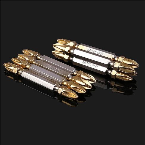 65mm PH2 Magnetic Cross Double Head Screwdriver Bits Hex Shank Magnetic Screw Driver Drill Bit 1Pcs(10Pcs) in Saudi Arabia