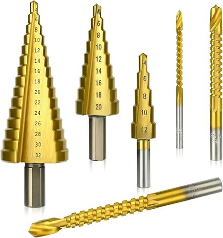 حفر المعبد المغلفة الحفر الحفر الحفر الخشبية تمدد الفتحة الأخدود مربع البلاستيك 6pcs (بدون حالة) in Saudi Arabia