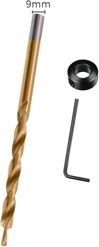 9/9.5mm تويست خطوة الحفر بتات مع محدد موقع السد 1/4 HEX ROUND 1PCS (جولة 9.5 ملم الفضة) in Saudi Arabia