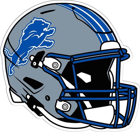 Siskiyou Sports NFL Detroit Lions Helmet Auto Decal, Team Colors, One Size in Saudi Arabia