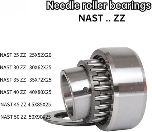 1PCS NAST25 ZZ NAST30 35 40 45 50 ZZ Support Roller Bearings Yoke Type Track Roller Bearings(NAST 40 ZZ 12X32X16) in Kuwait