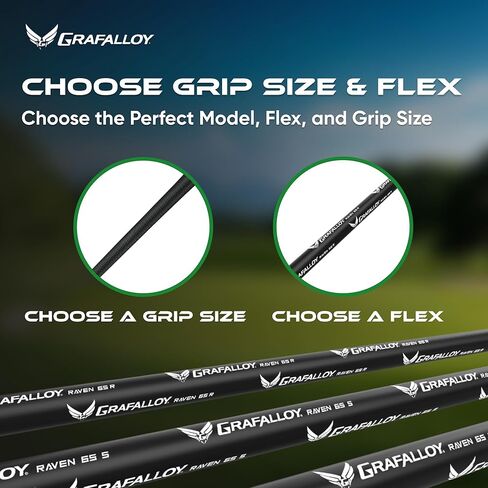 Grafalloy Raven Graphite Golf Golf Smaft for Taylormade Handed Driver W Adapter & Grip مثبت - اختر السيدات ، كبار ، منتظمة ، فليكس واختر حجم المقبض in Saudi Arabia