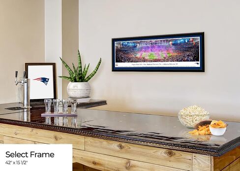 Super Bowl 2017 Champions - New England Patriots - NFL Panoramic Poster and Wall Décor by Blakeway Panoramas in Kuwait