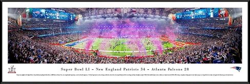 Super Bowl 2017 Champions - New England Patriots - NFL Panoramic Poster and Wall Décor by Blakeway Panoramas in Kuwait