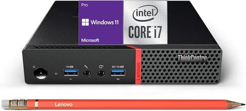 Lenovo ThinkCentre M700 Tiny Business Desktop PC, Intel Quad Core i5-6500 3.2GHz, 16G DDR4, 256G SSD, WiFi, Keyboard & Mouse, 2 DisplayPort, Windows 11 Pro (Renewed) in Saudi Arabia