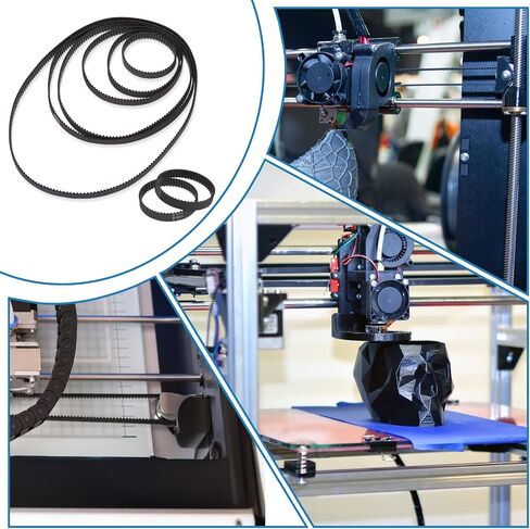 حزام GT2 ، 8 PCS 3D طابعة توقيت حزام 3D طابعة مفتوحة حزام متزامن 110 مم 112 مم 122 مم 158 مم 200 مم 280 مم 300 مم 400 مم عرض 6 مم لحزام محرك الطابعة 3D in Saudi Arabia